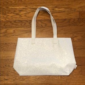 Sparkly White Clinique Bag